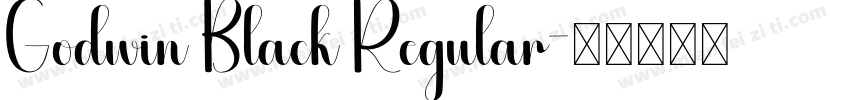 Godwin Black Regular字体转换